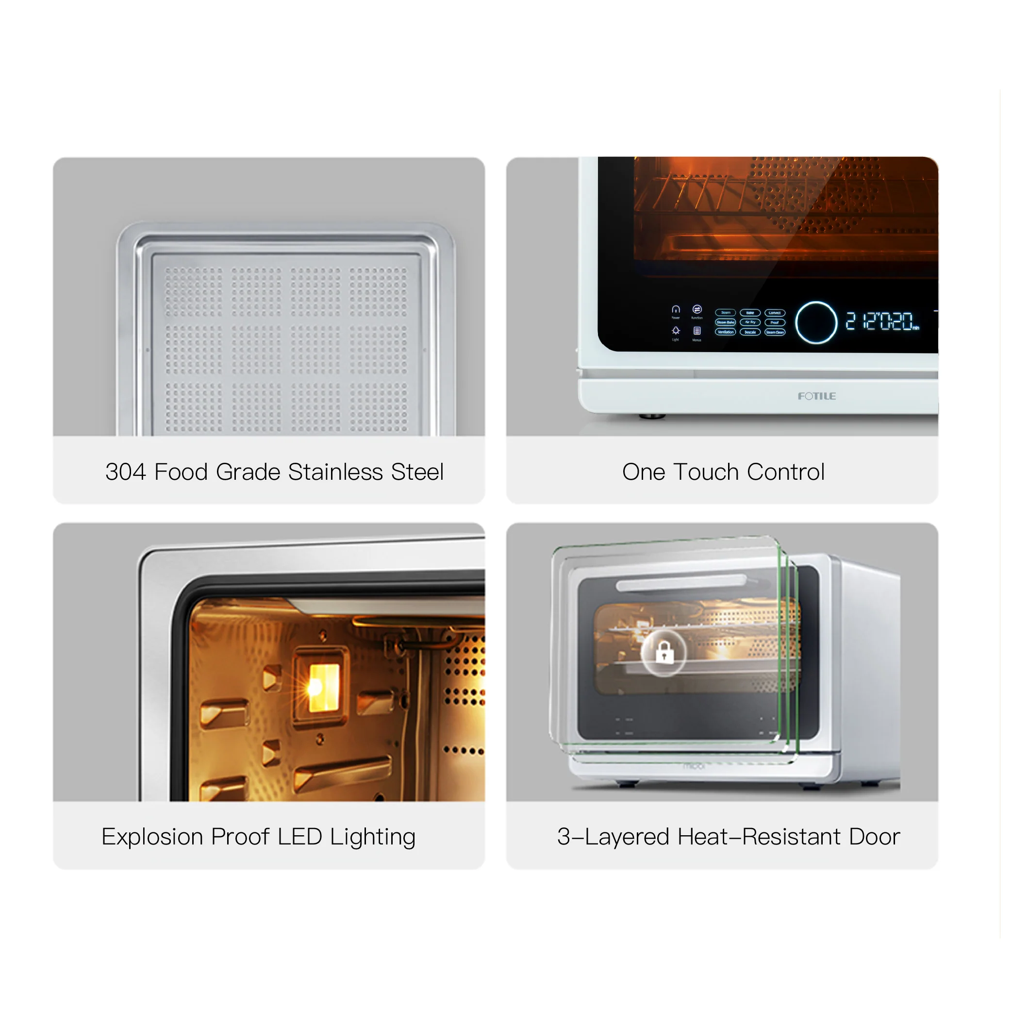 ChefCubii Series 4-in-1 Combi-Steam Oven with Touchscreen - Image 5