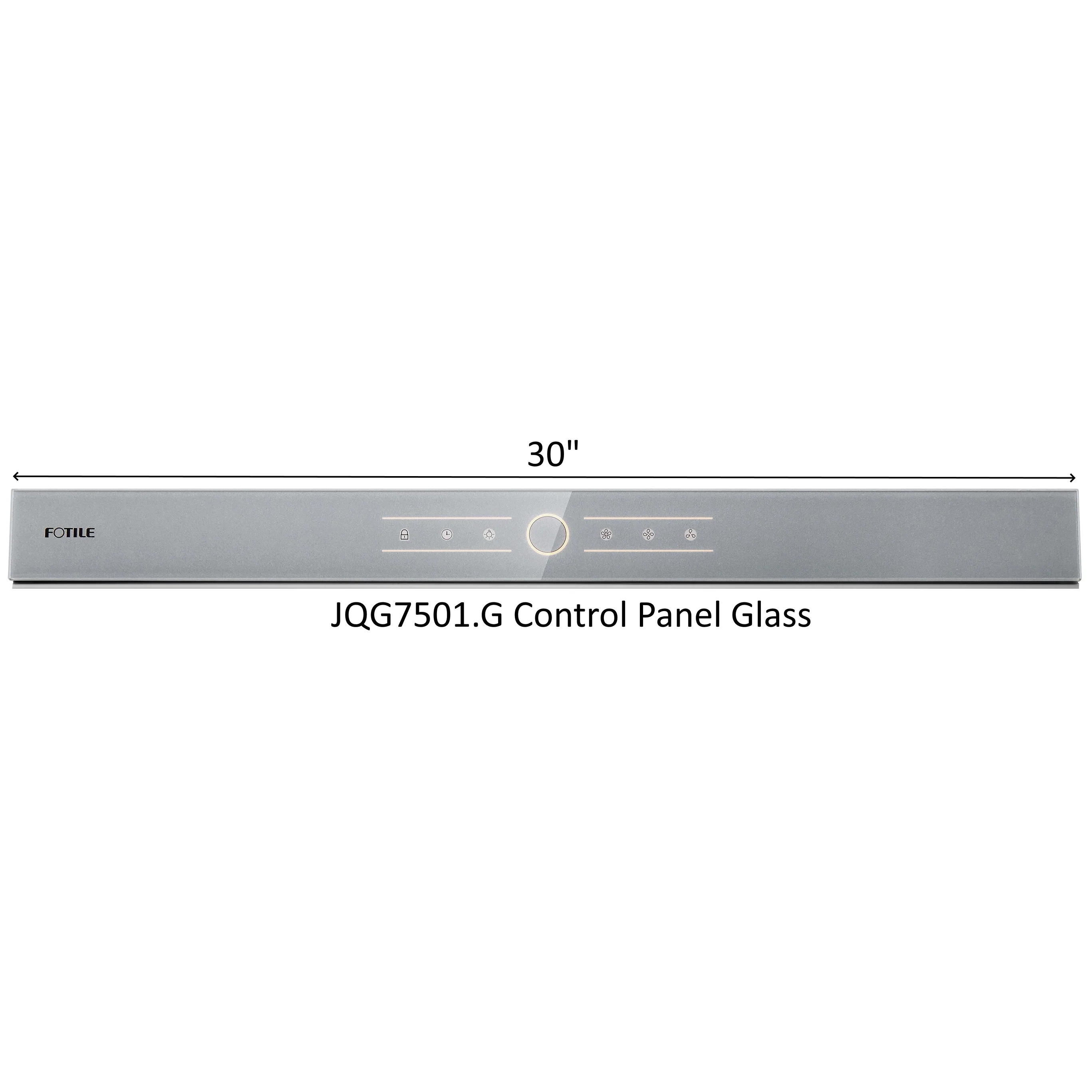 Control Panel Glass for Inclined Vent Range Hood - Image 11