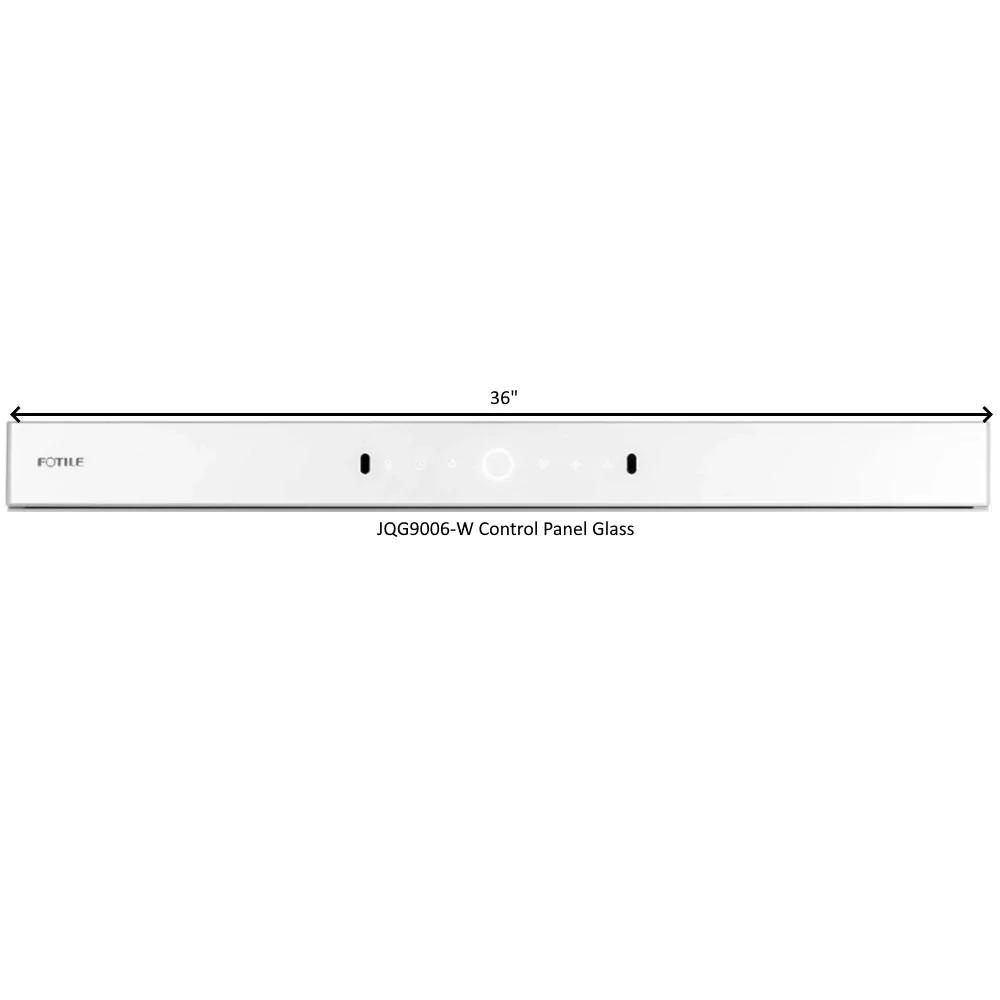 Control Panel Glass for Inclined Vent Range Hood - Image 21
