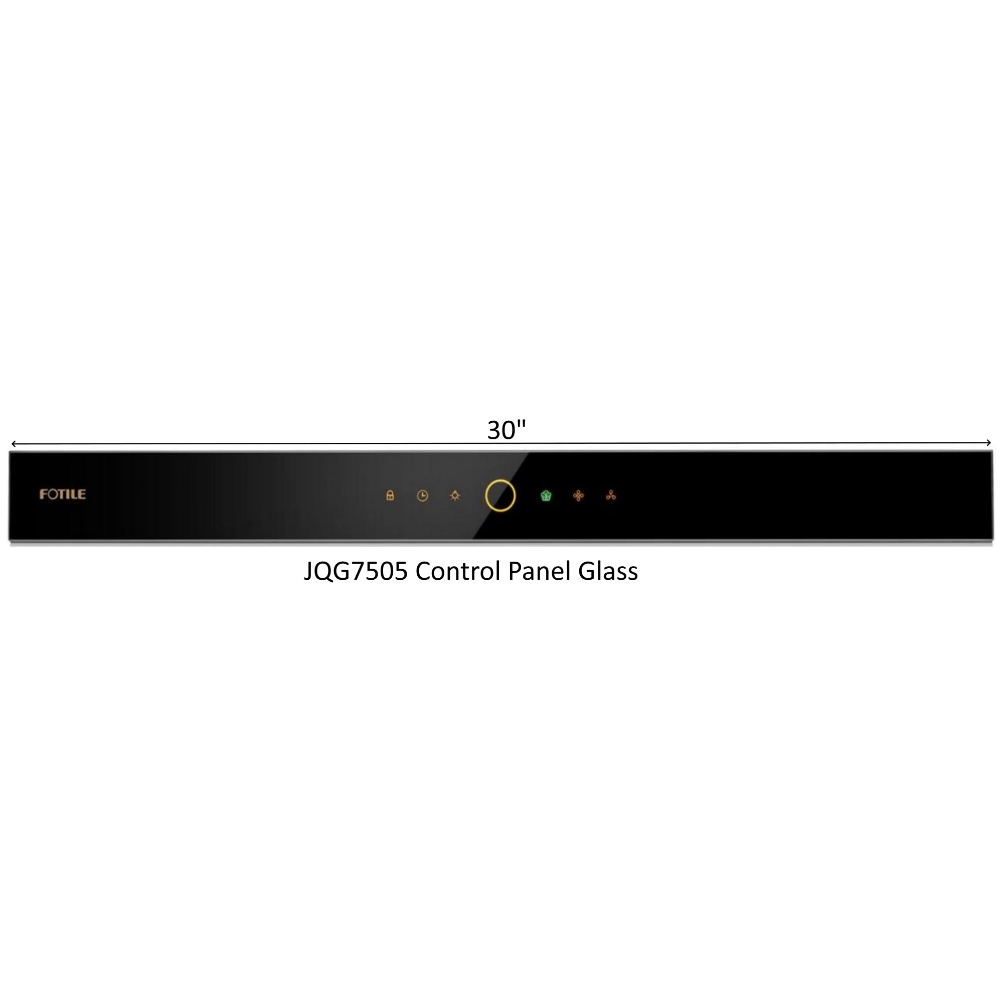 Control Panel Glass for Inclined Vent Range Hood - Image 4