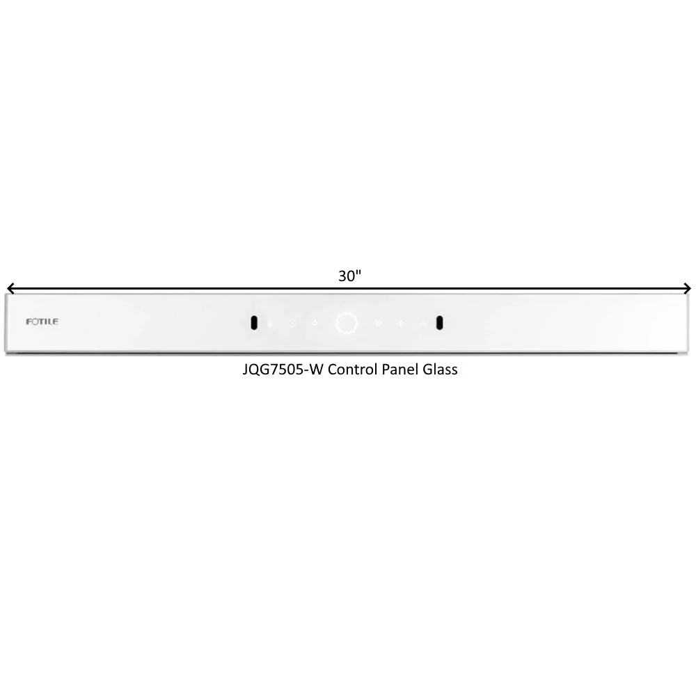 Control Panel Glass for Inclined Vent Range Hood - Image 5